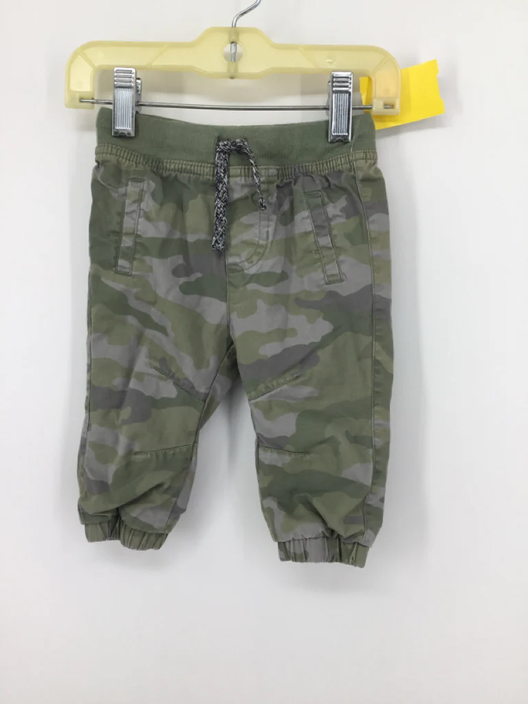 Cat & Jack Child Size 3-6 Months Green Camoflage Pants - boys