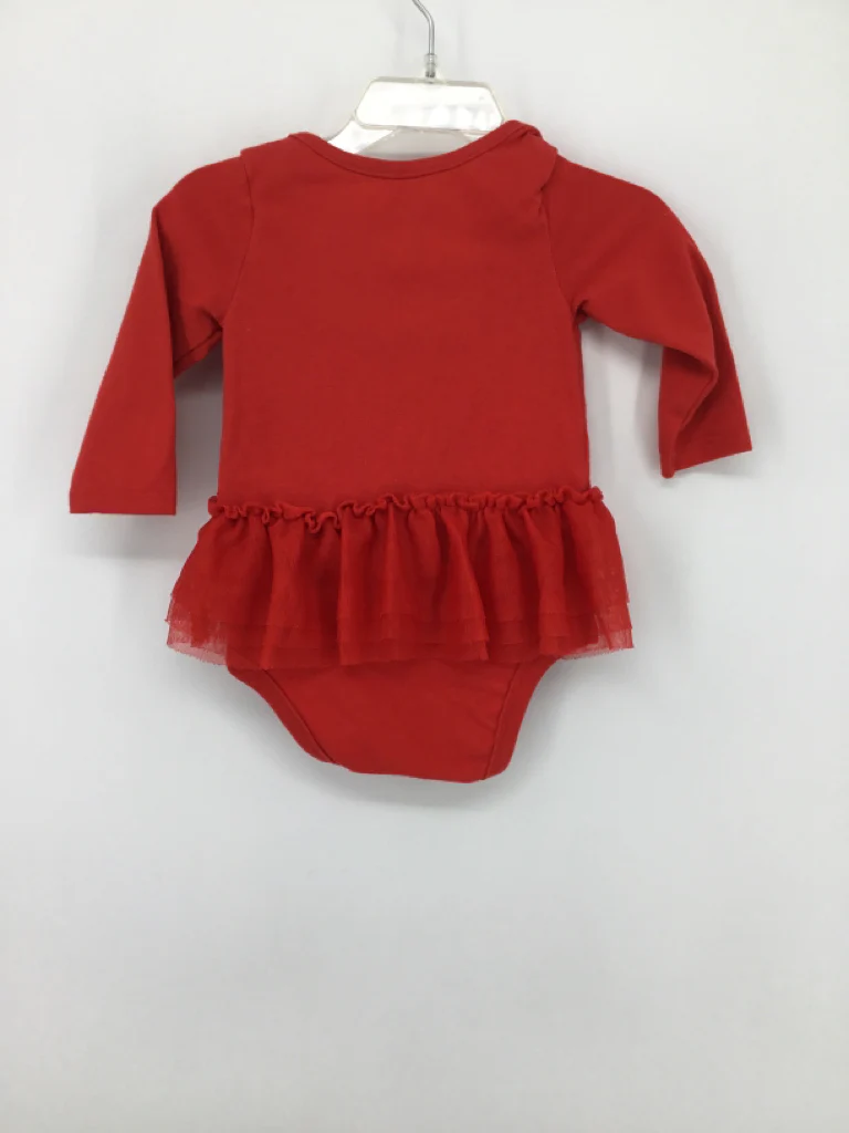 Cat & Jack Child Size 3-6 Months Red Outfit - girls - Image 2