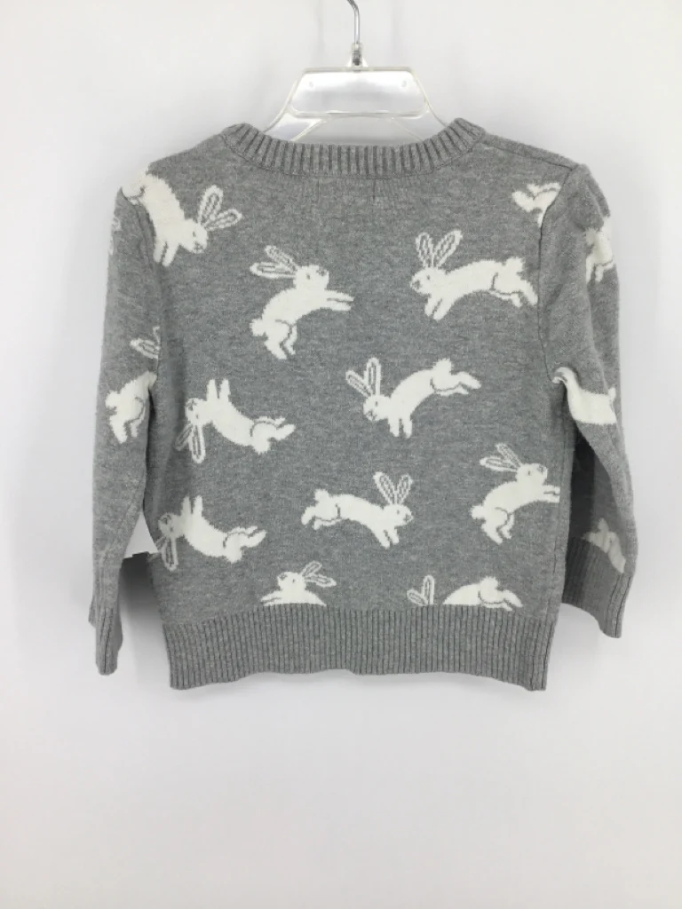 Cat & Jack Child Size 3 Gray Easter Sweater - Image 2