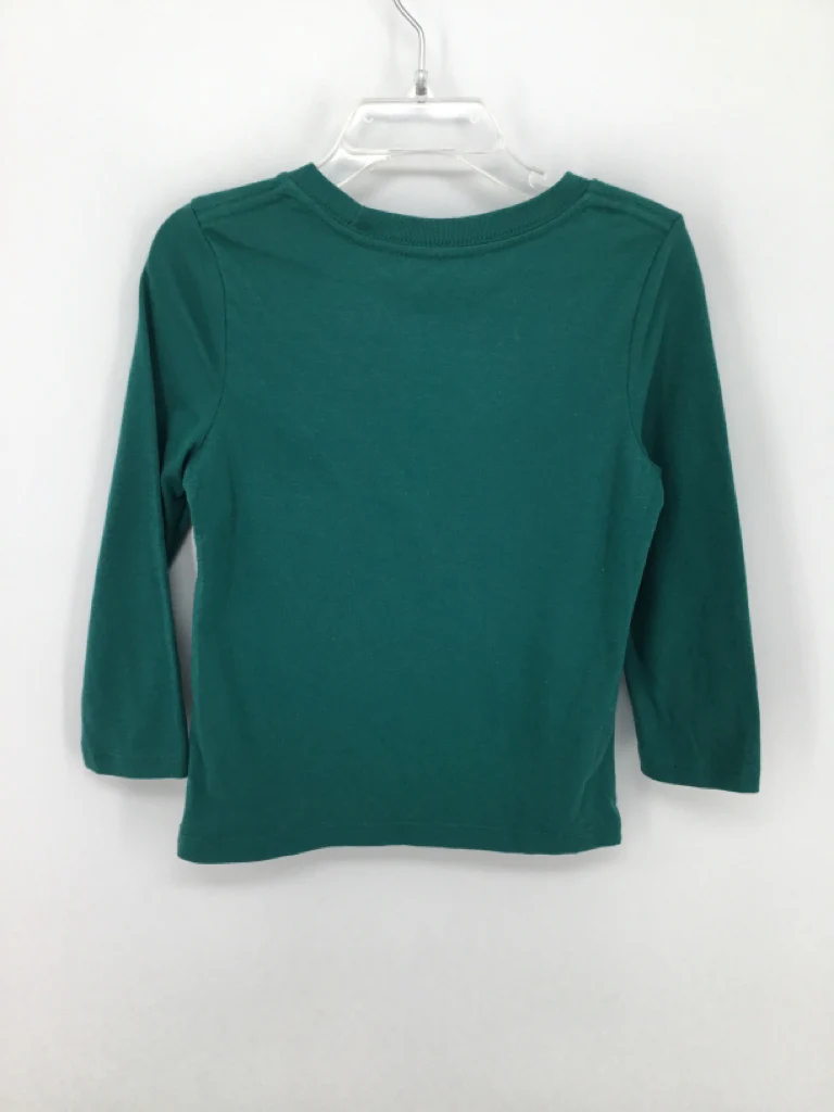 Cat & Jack Child Size 3 Green Christmas T-Shirt - Image 2