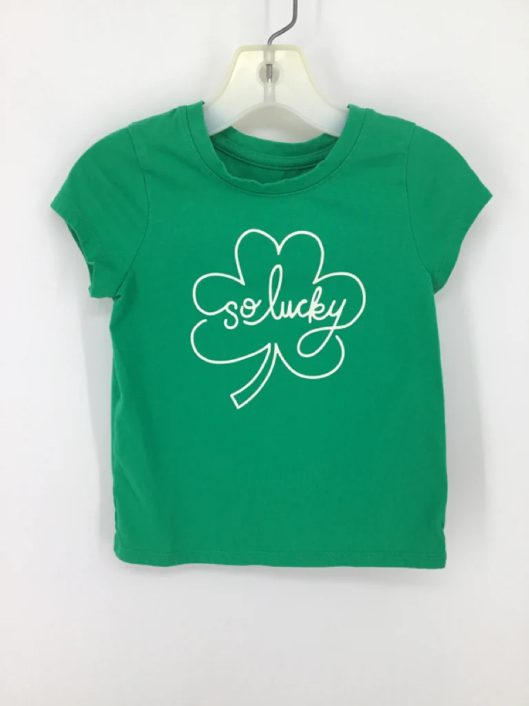 Cat & Jack Child Size 3 Green St Patricks T-Shirt
