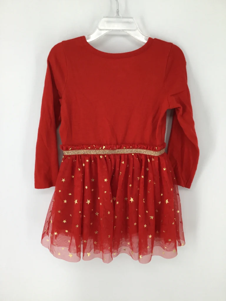 Cat & Jack Child Size 3 Red Christmas Dress - Image 2