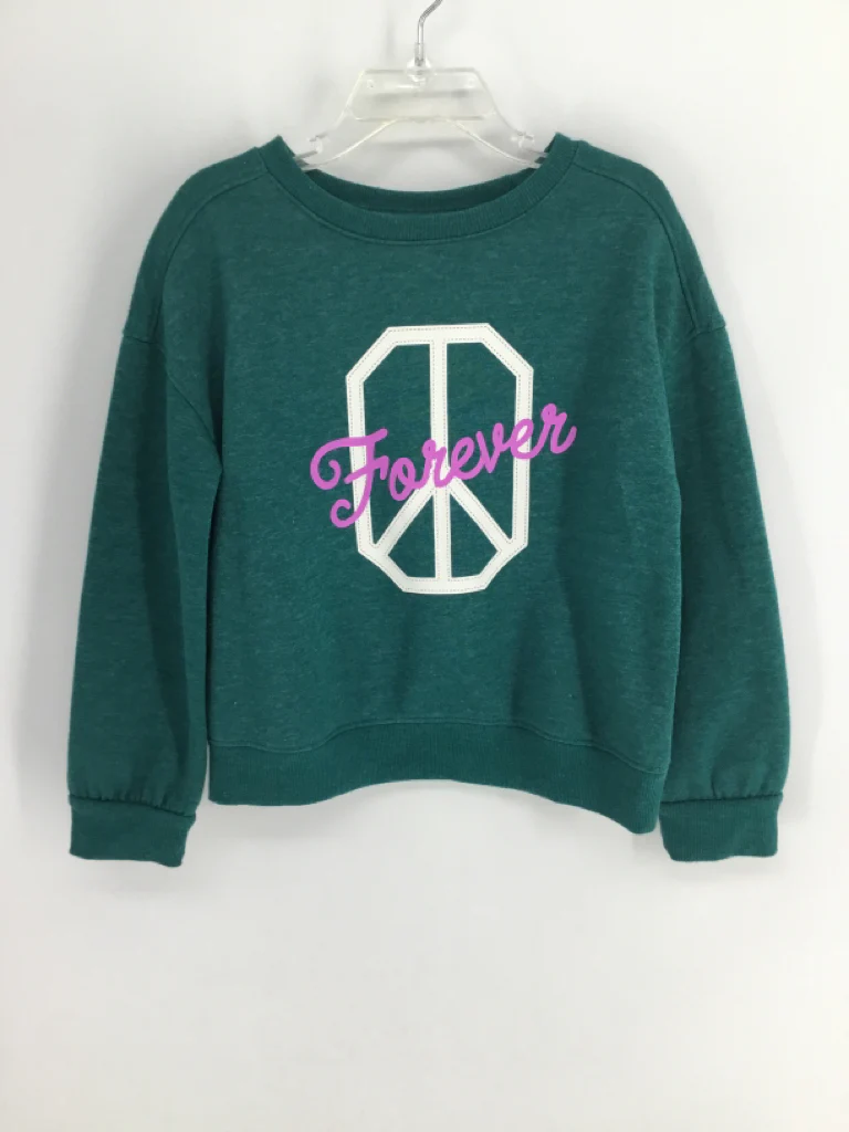 Cat & Jack Child Size 4 Green Sweatshirt - girls