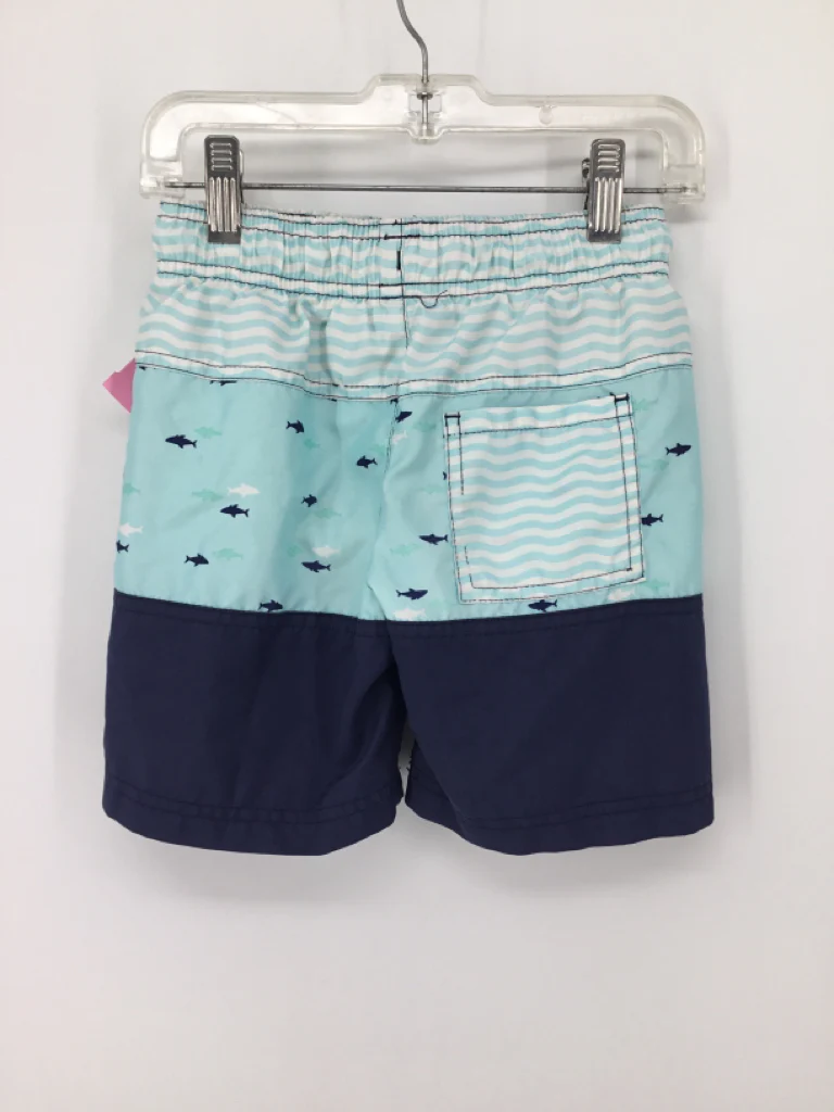 Cat & Jack Child Size 4 Navy Print Swimwear - boys - Image 2