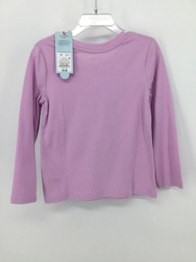 Cat & Jack Child Size 4 Purple T-shirt - girls - Image 3