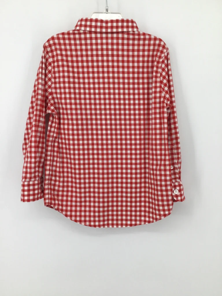 Cat & Jack Child Size 4 Red Gingham Shirt - boys - Image 2