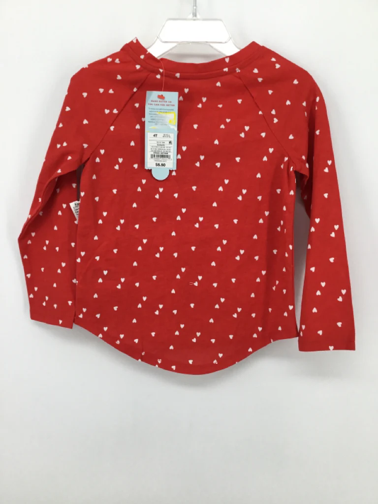 Cat & Jack Child Size 4 Red Valentine's Day T-Shirt - Image 3
