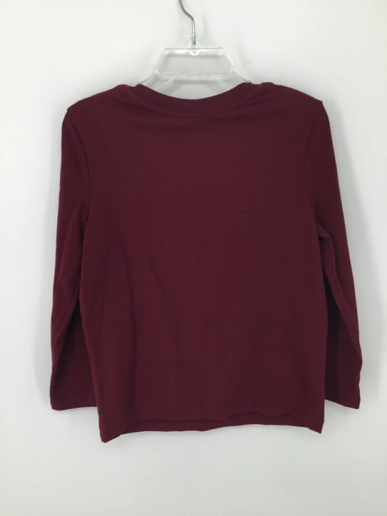 Cat & Jack Child Size 5 Burgundy Thanksgiving T-Shirt - Image 2