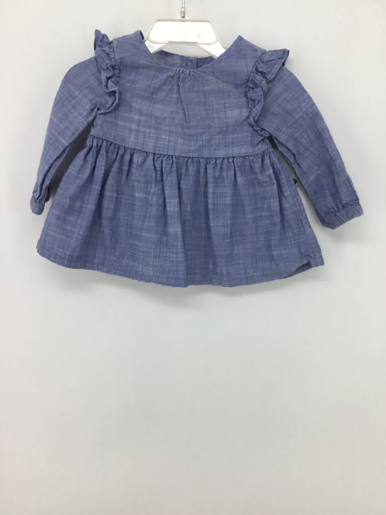 Cat & Jack Child Size 6-9 Months Blue Shirt - girls