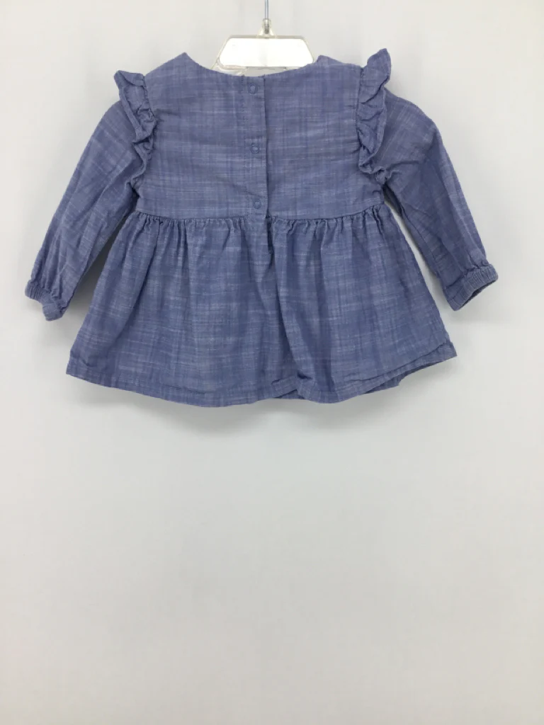 Cat & Jack Child Size 6-9 Months Blue Shirt - girls - Image 2