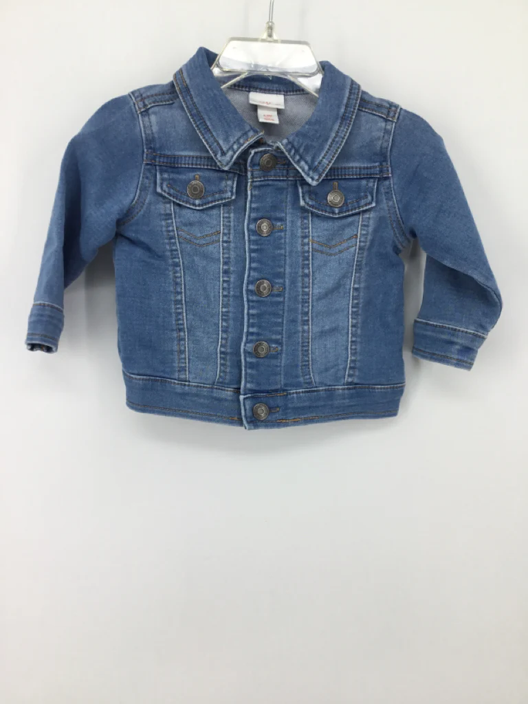 Cat & Jack Child Size 6-9 Months Blue Solid Jacket - boys