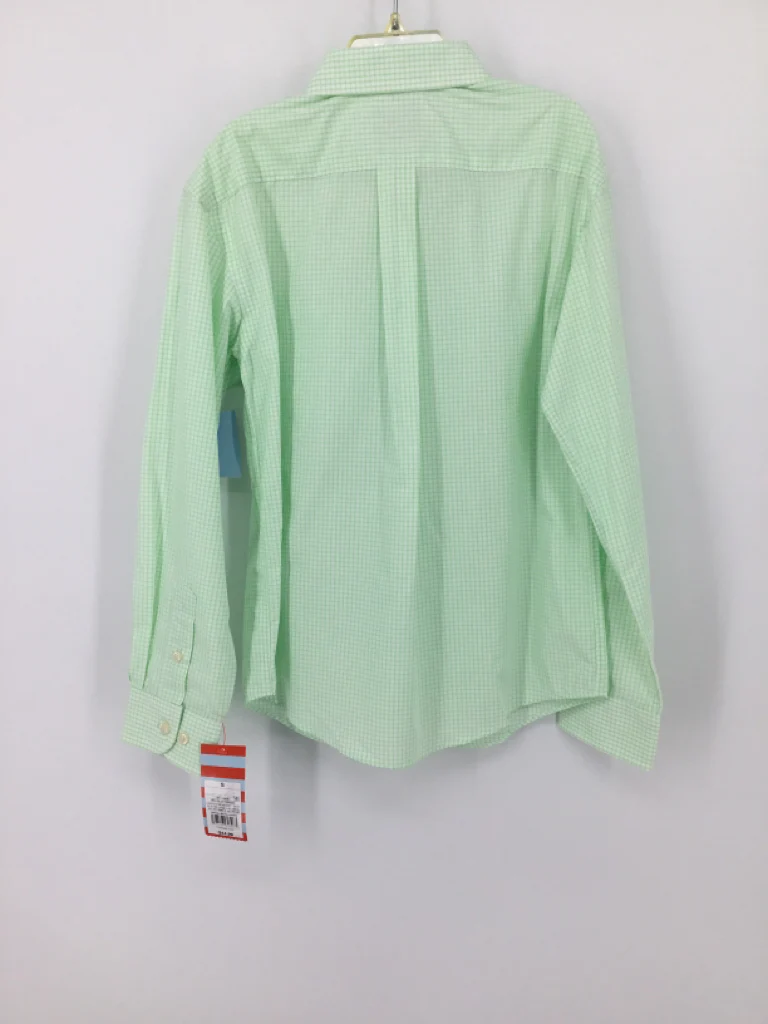 Cat & Jack Child Size 6 Green Checkered Shirt - boys - Image 3