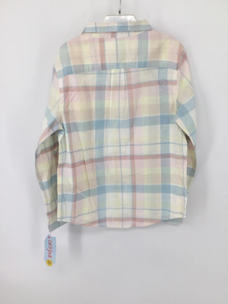 Cat & Jack Child Size 6 Multi-Color Plaid Shirt - boys - Image 3