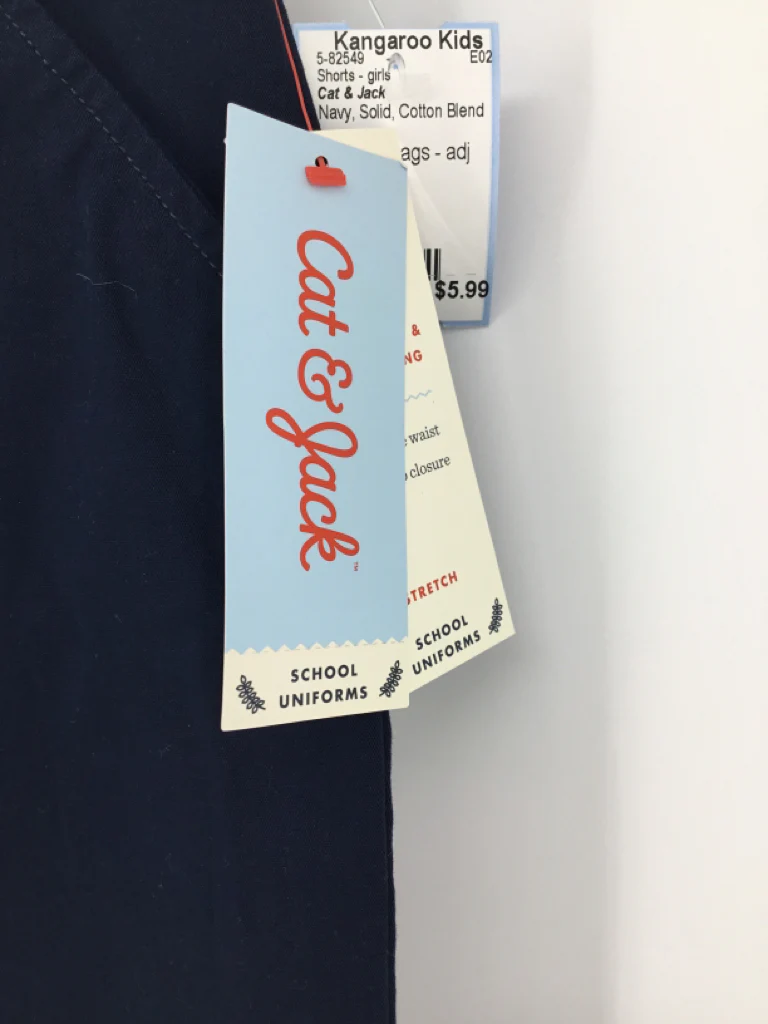 Cat & Jack Child Size 7 Navy Shorts - girls - Image 2