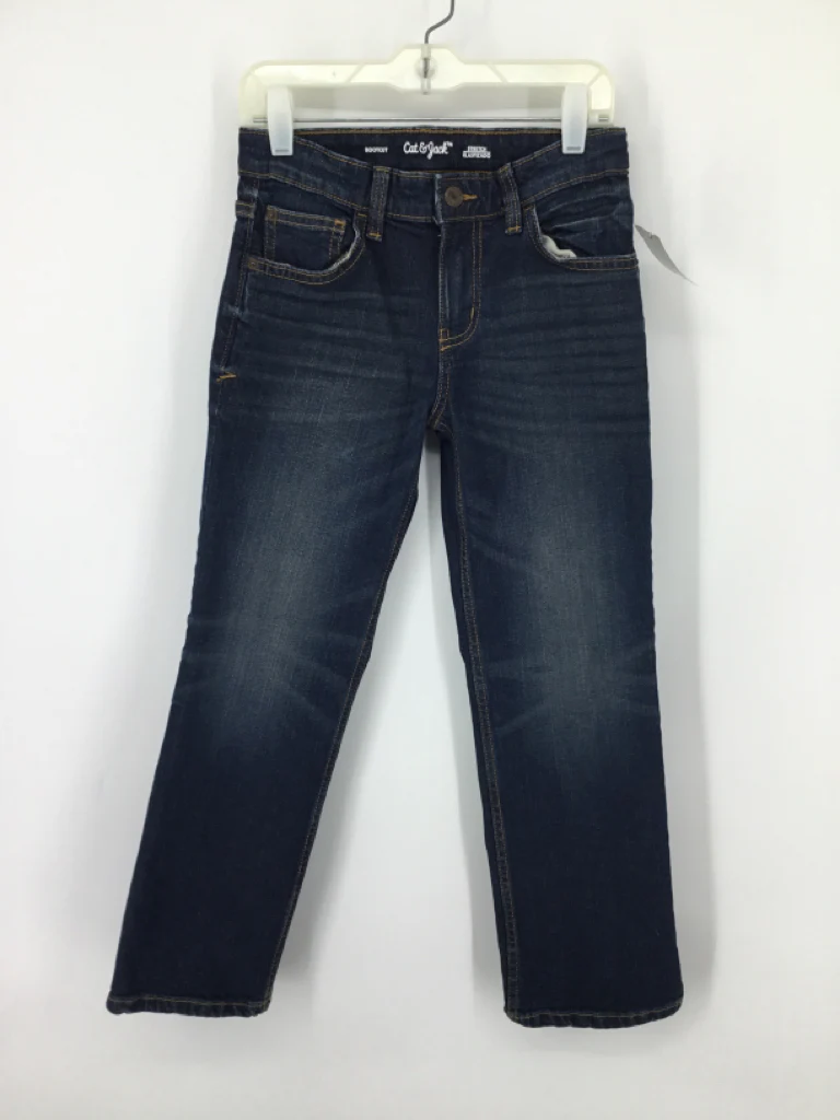 Cat & Jack Child Size 8 Blue Solid Jeans - boys