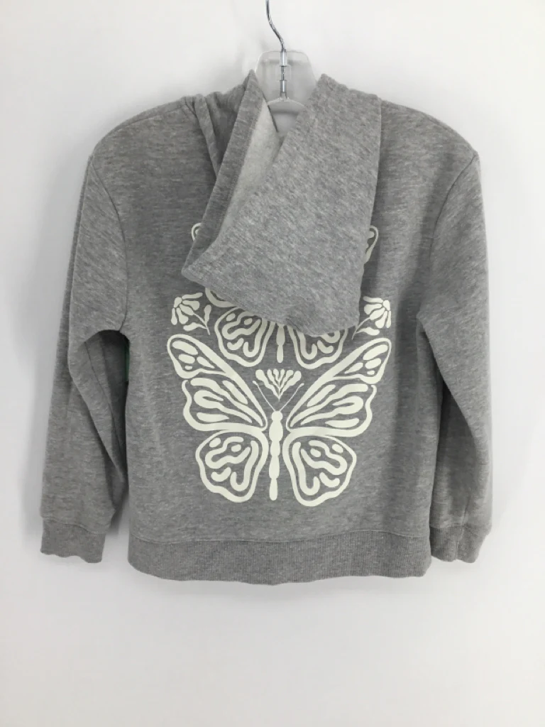 Cat & Jack Child Size 8 Gray Hoodie - girls - Image 2