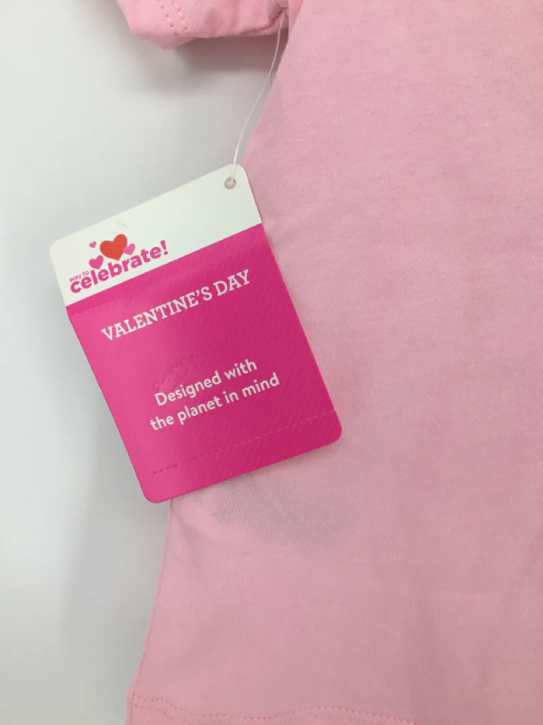 Celebrate! Child Size 3 Pink Valentine's Day T-Shirt - Image 3