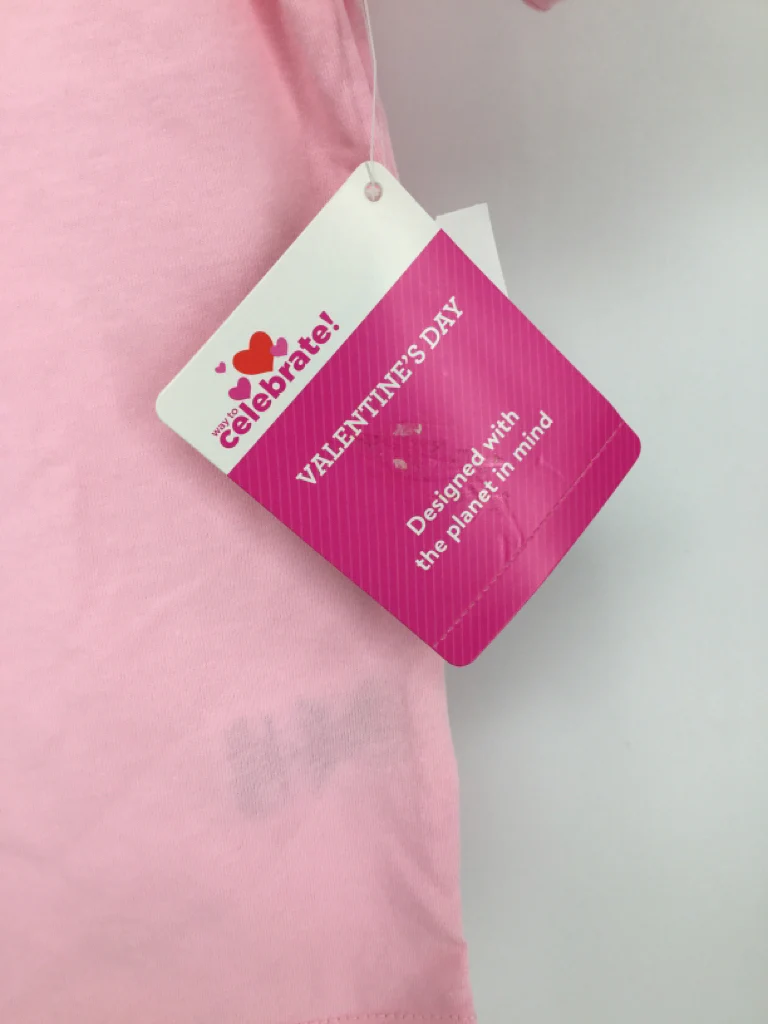 Celebrate! Child Size 4 Pink Valentine's Day T-Shirt - Image 3