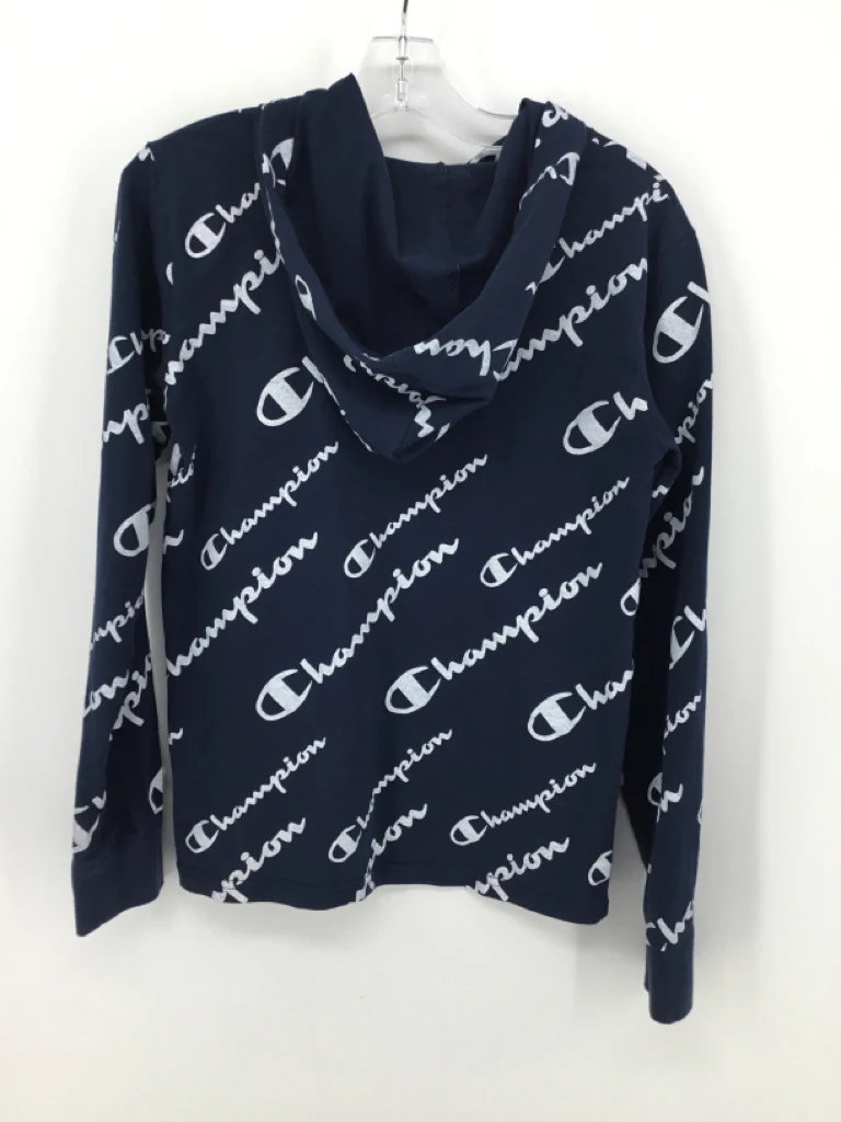 Champion Child Size 10 Navy screen printed Shirt - boys - Image 2