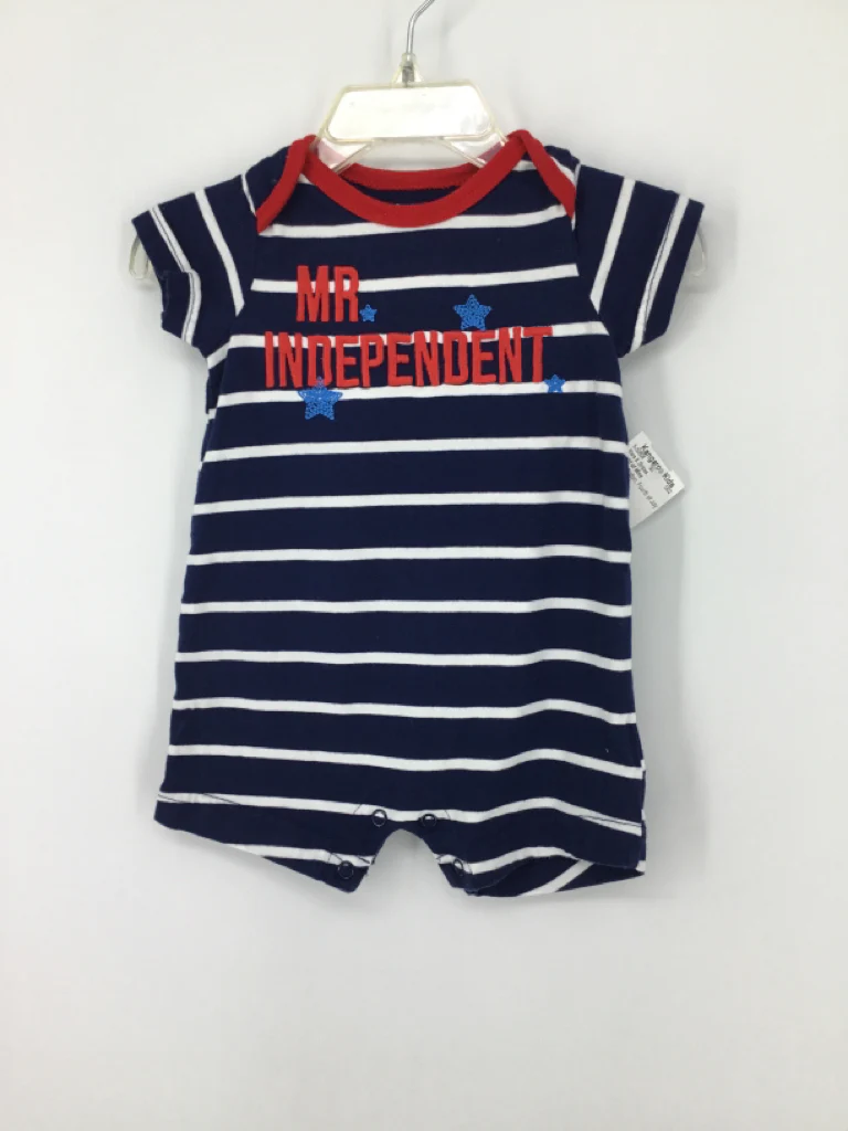 Child of Mine Child Size 0-3 Months Navy Stars & Stripes Outfit