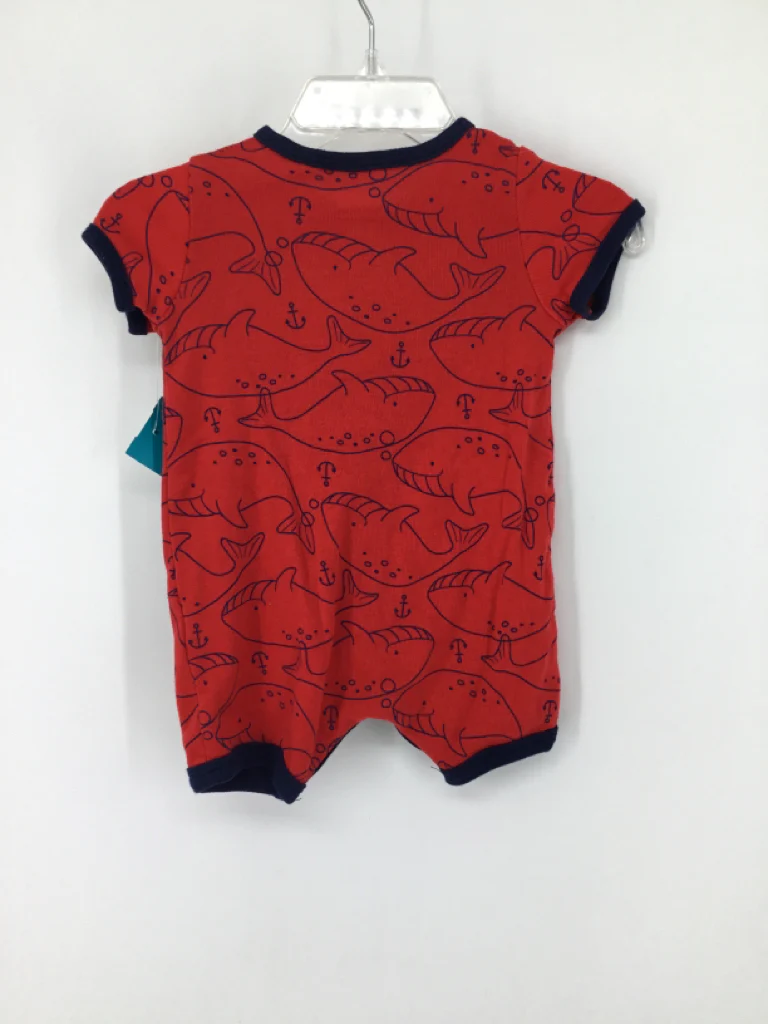 Child of Mine Child Size 0-3 Months Red Print Outfit - boys - Image 2