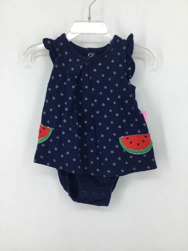 Child of Mine Child Size 3-6 Months Navy Outfit - girls