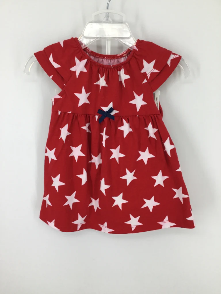 Child of Mine Child Size 3-6 Months Red Stars & Stripes Dress