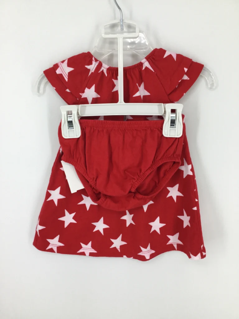 Child of Mine Child Size 3-6 Months Red Stars & Stripes Dress - Image 2