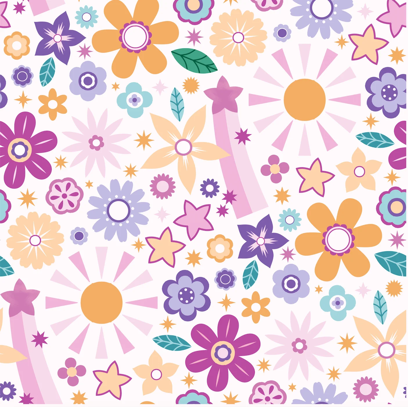 Bird & Bean Bamboo Tulle Skirted Bodysuit - Flower Power - Image 3