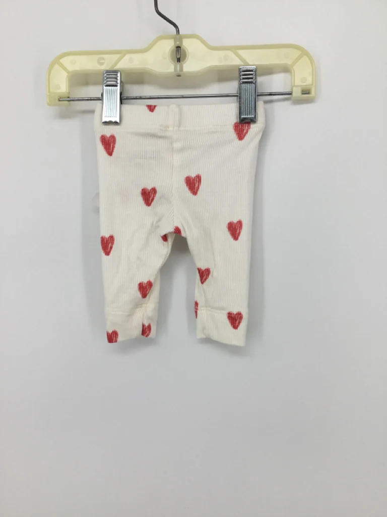 Childhoods Child Size 0-3 Months White Valentine's Day Pants - Image 2