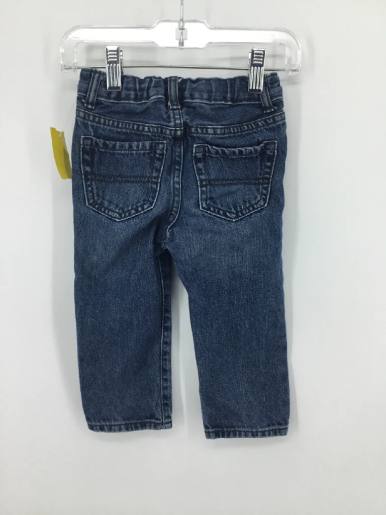 Childrens Place Child Size 18-24 Months Blue Solid Jeans - boys - Image 2