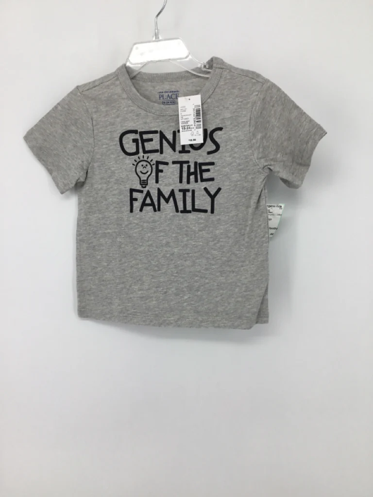 Childrens Place Child Size 18-24 Months Gray screen printed T-shirt - boys