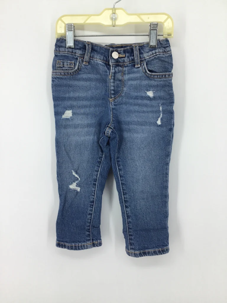 Childrens Place Child Size 2 Blue Solid Jeans - boys