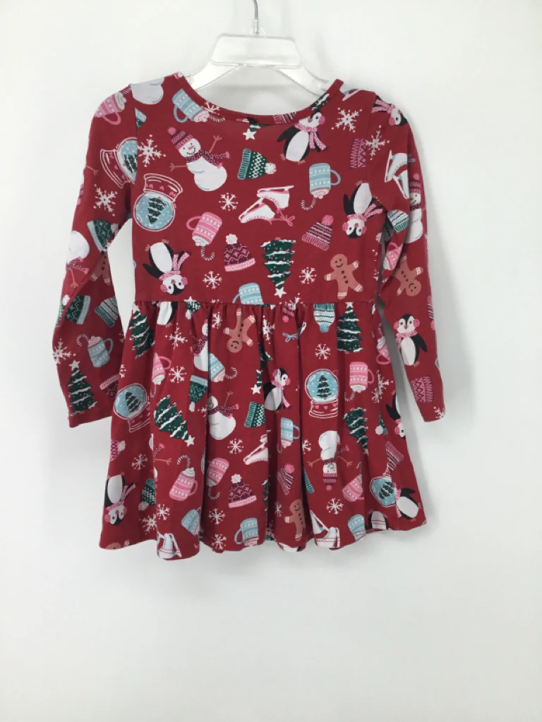 Childrens Place Child Size 2 Red Christmas Dress - Image 2