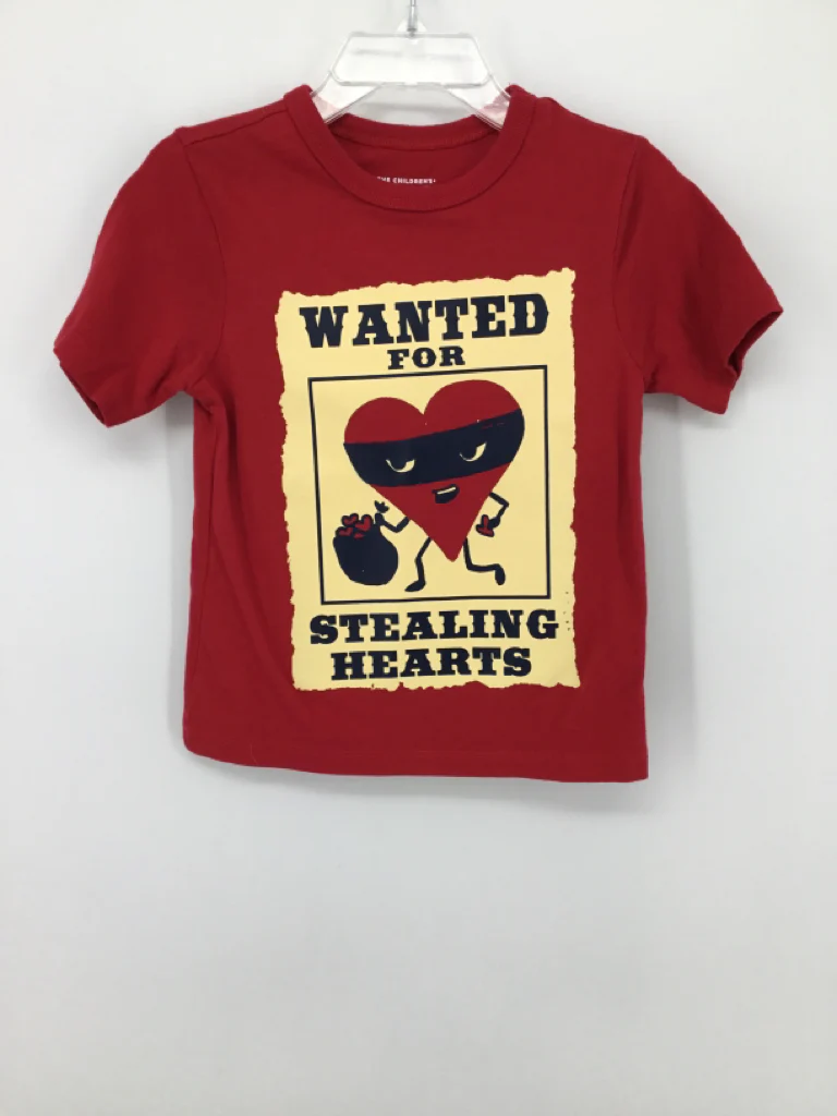 Childrens Place Child Size 2 Red Valentine's Day T-Shirt