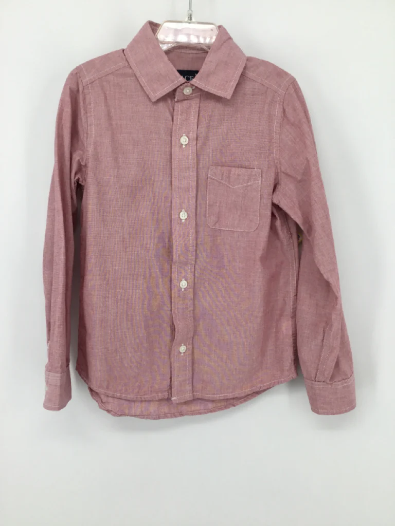 Childrens Place Child Size 5 Red Solid Shirt - boys