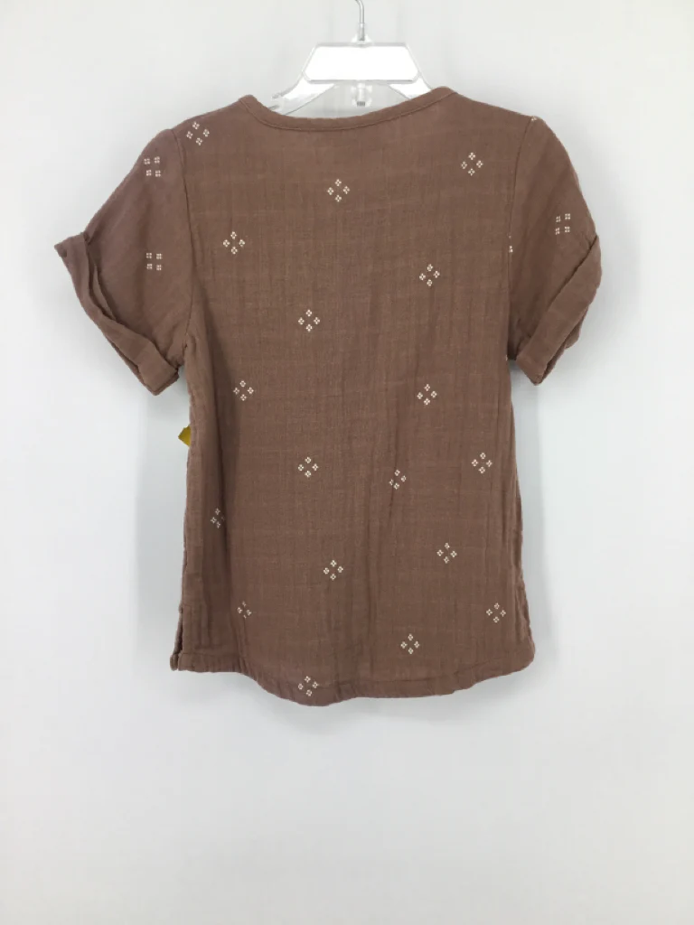 City Mouse Child Size 6 Brown Polka Dot Shirt - boys - Image 2