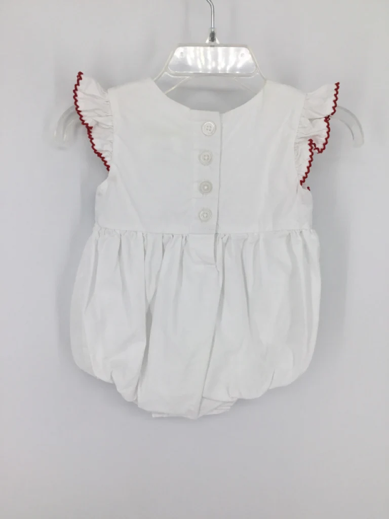 Classic Whimsey Child Size 3 Months White Stars & Stripes Outfit - Image 2