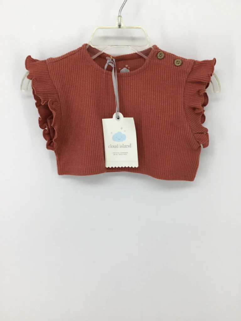 cloud island Child Size 0-3 Months Pink Shirt - girls