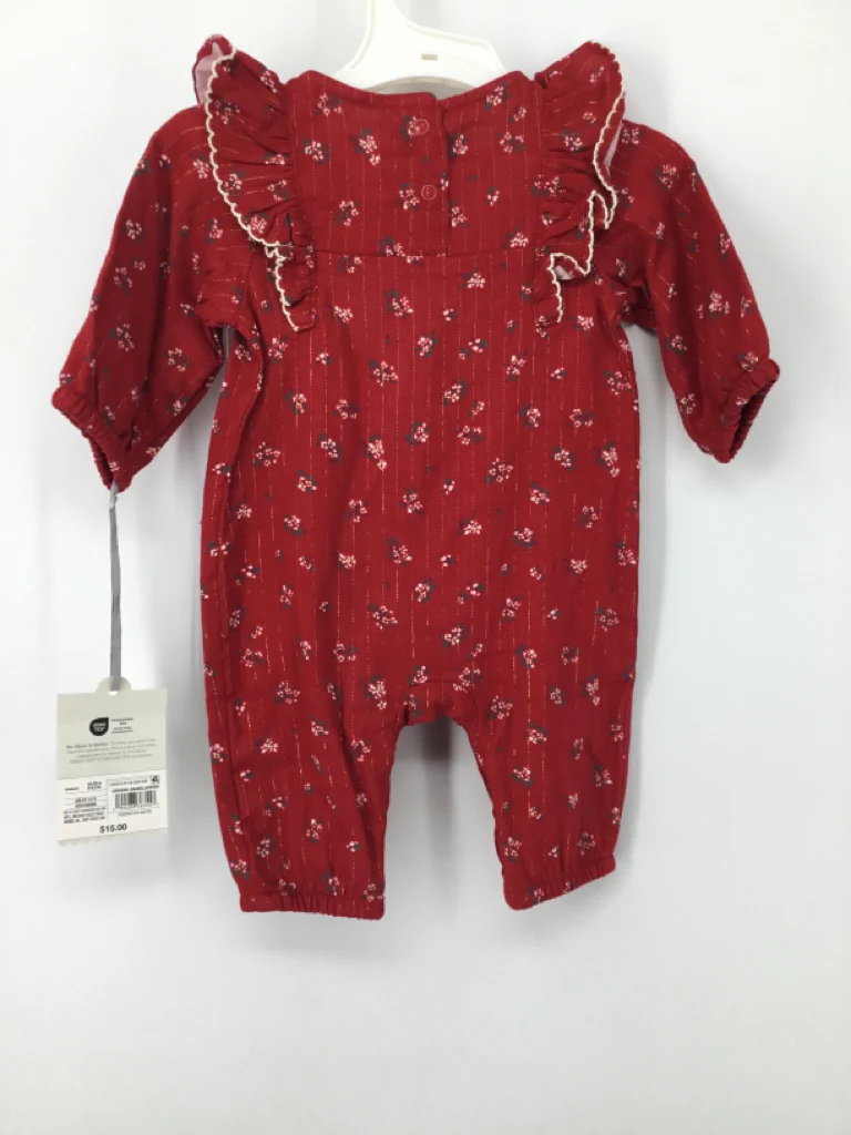 cloud island Child Size Newborn Red Outfit - girls - Image 3
