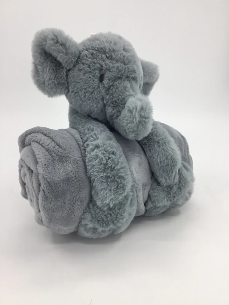 cloud island Gray Elephant Blanket & Plush