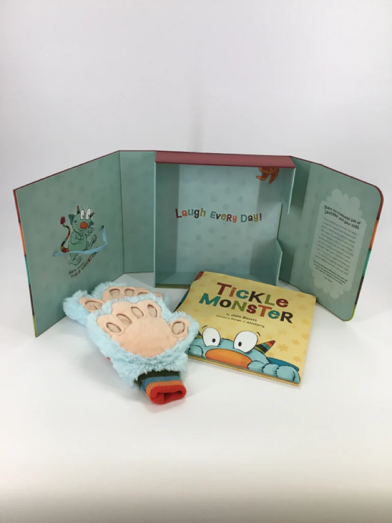 Compendium Tickle Monster Laughter Kit Gloves & Hardcover Book