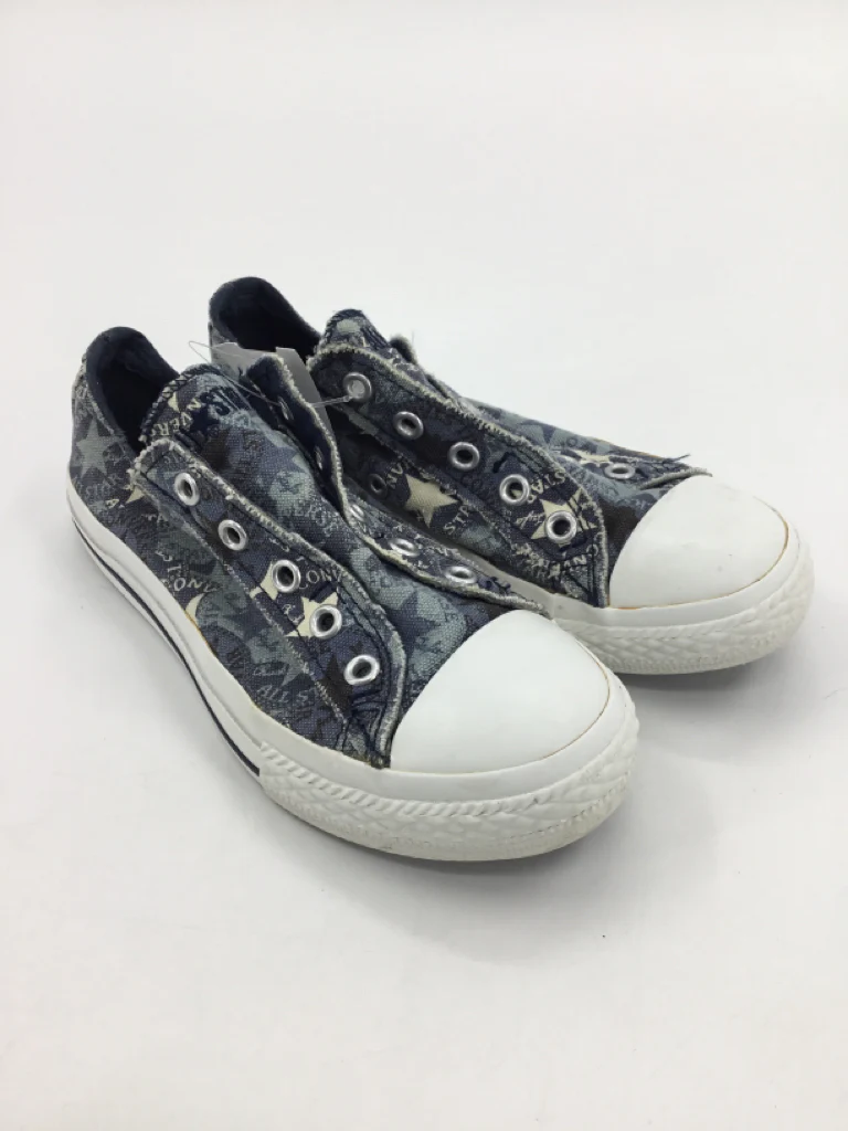 Converse Child Size 1 Youth Blue Sneakers