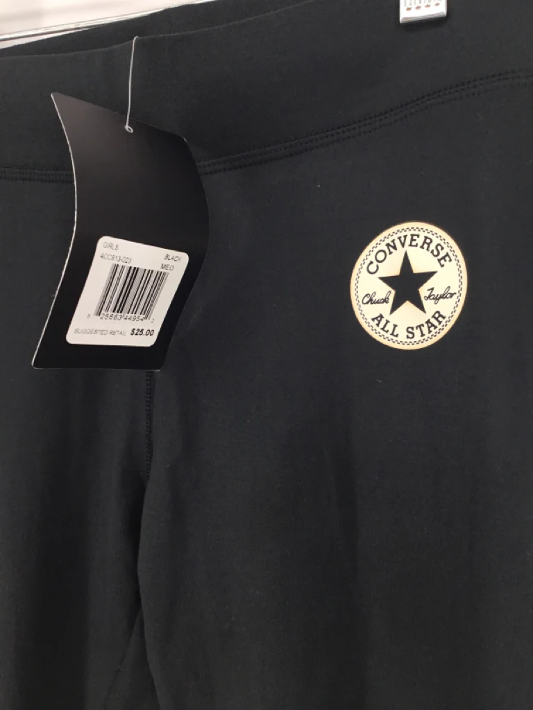 Converse Child Size 10 Black Pants - girls - Image 2