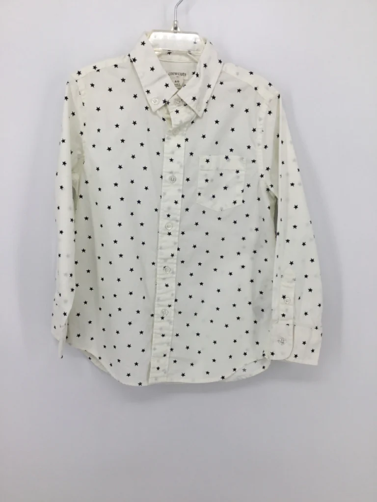 Crewcuts Child Size 4 White Stars Shirt - boys