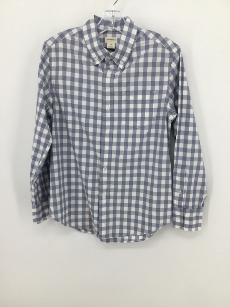 Crewcuts Child Size 10 Blue Gingham Shirt - boys
