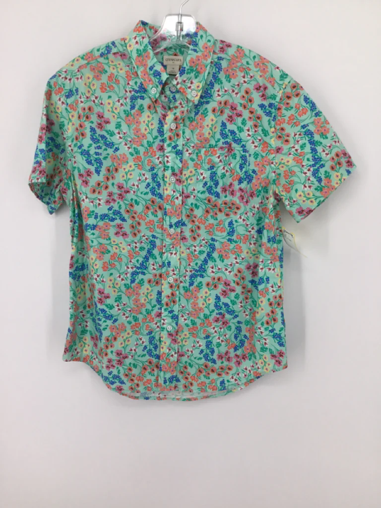 Crewcuts Child Size 12 Green Print Shirt - boys