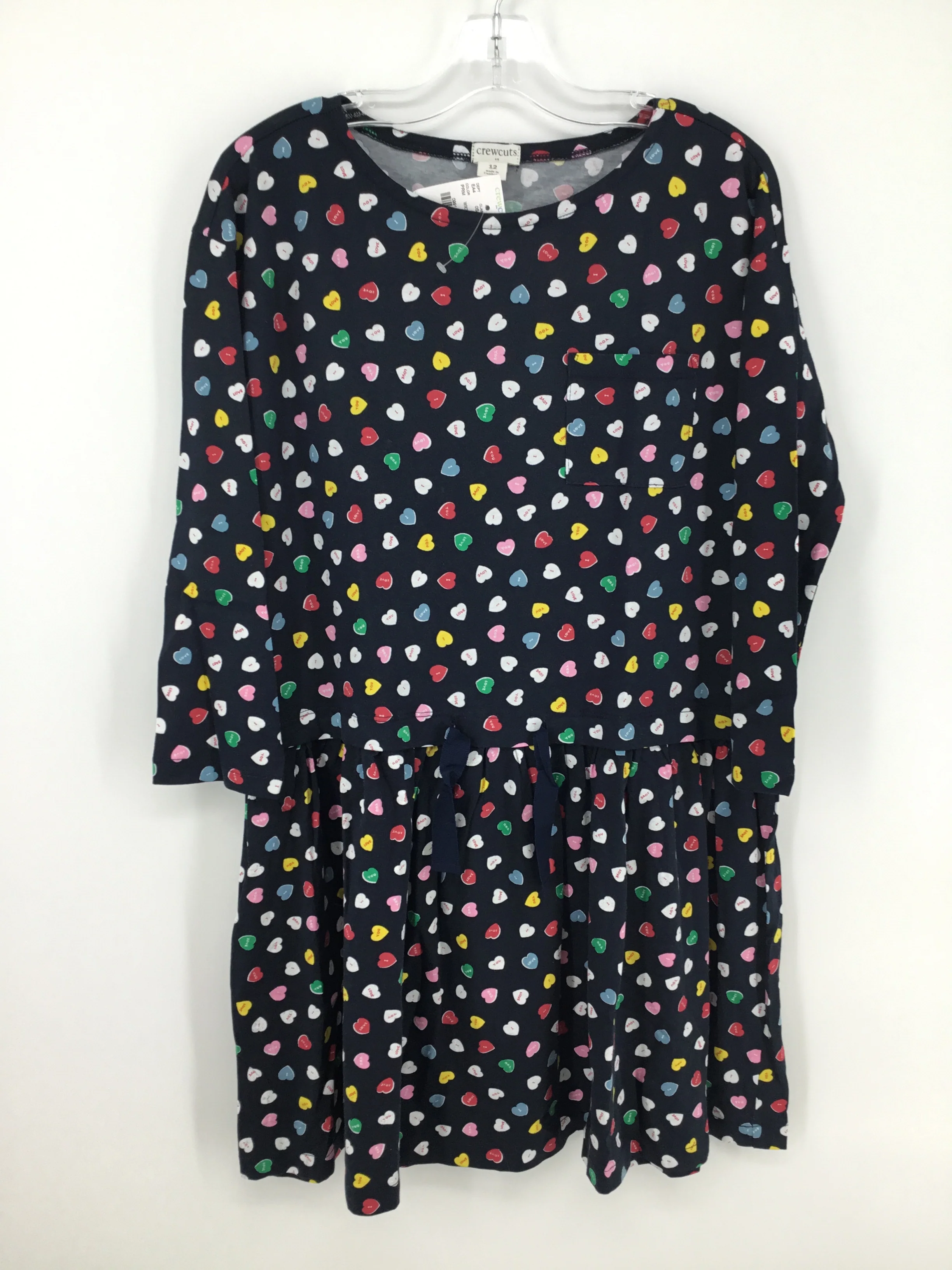 Crewcuts Child Size 12 Navy Valentine's Day Dress