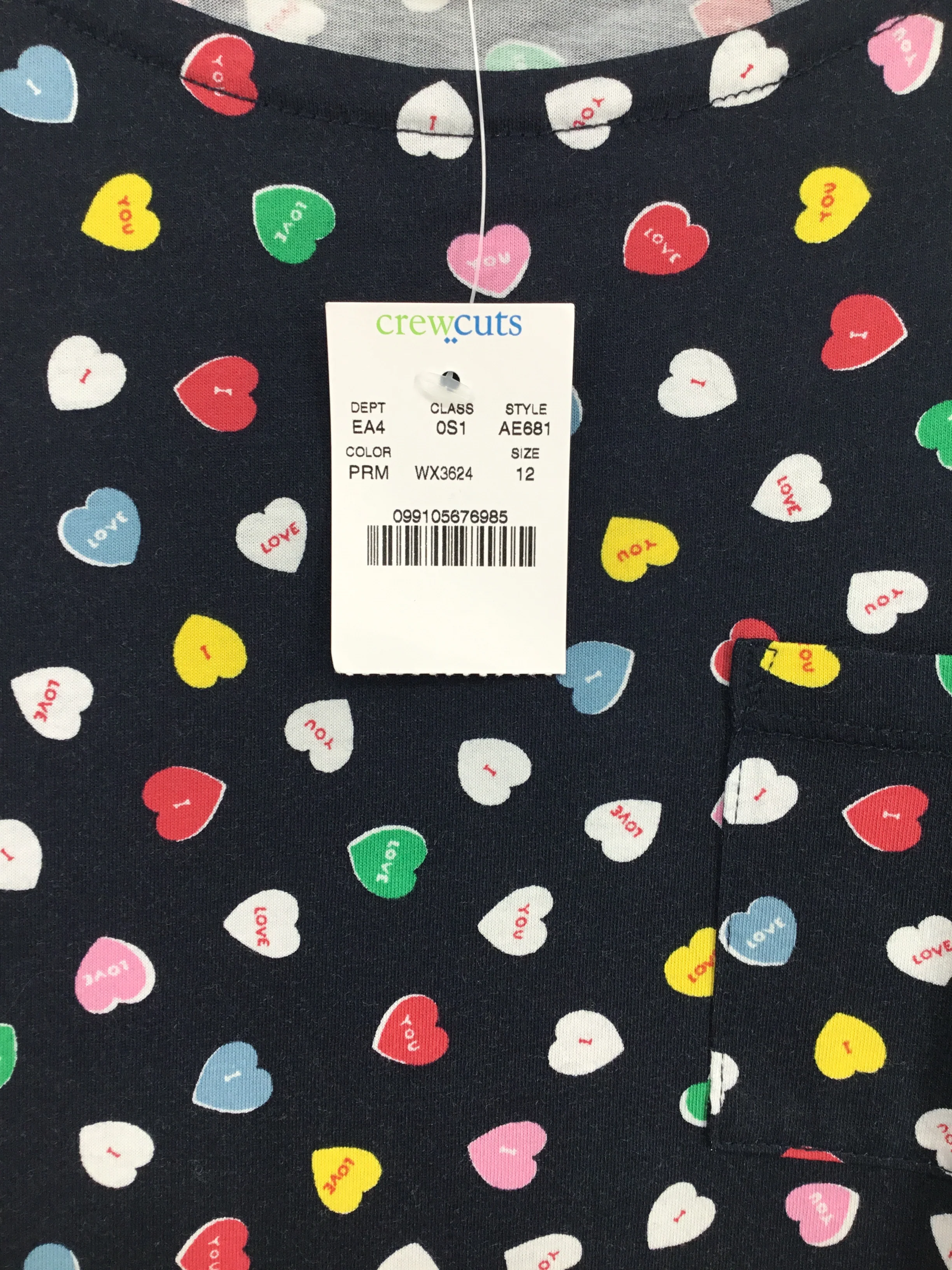 Crewcuts Child Size 12 Navy Valentine's Day Dress - Image 2