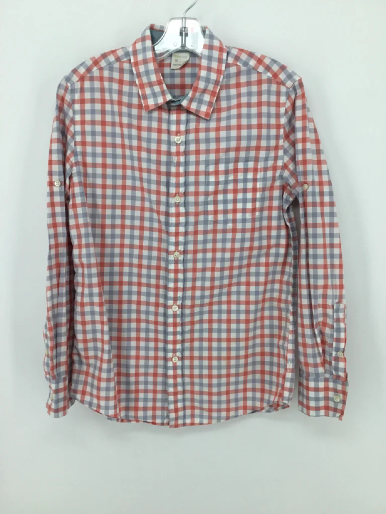 Crewcuts Child Size 12 Pink Checkered Shirt - boys